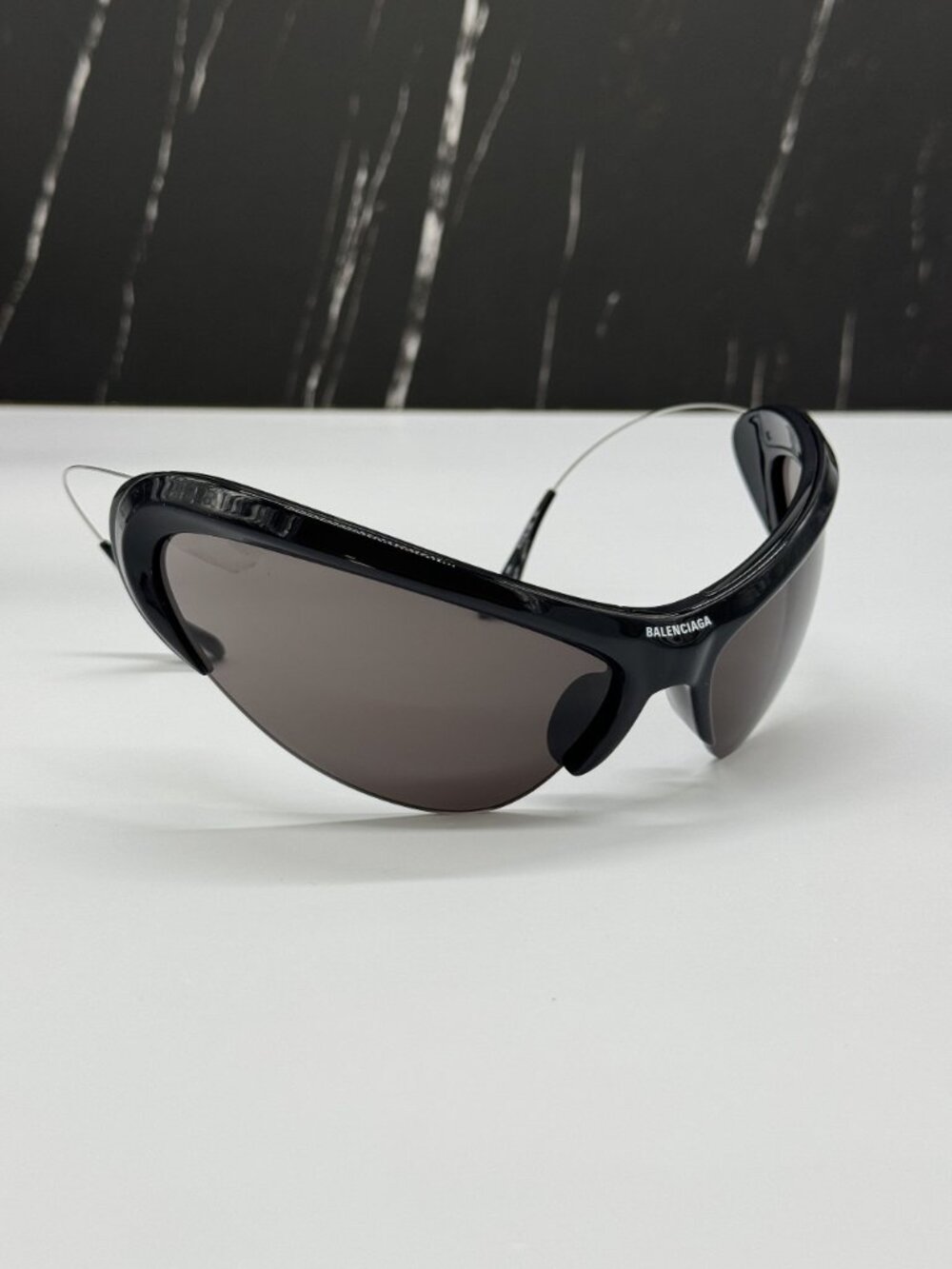 NEW BALENCIAGA BB0232S 001 BLACK UNISEX SUNGLASSES BALENCIAGA EYEWEAR - Picture 7 of 16